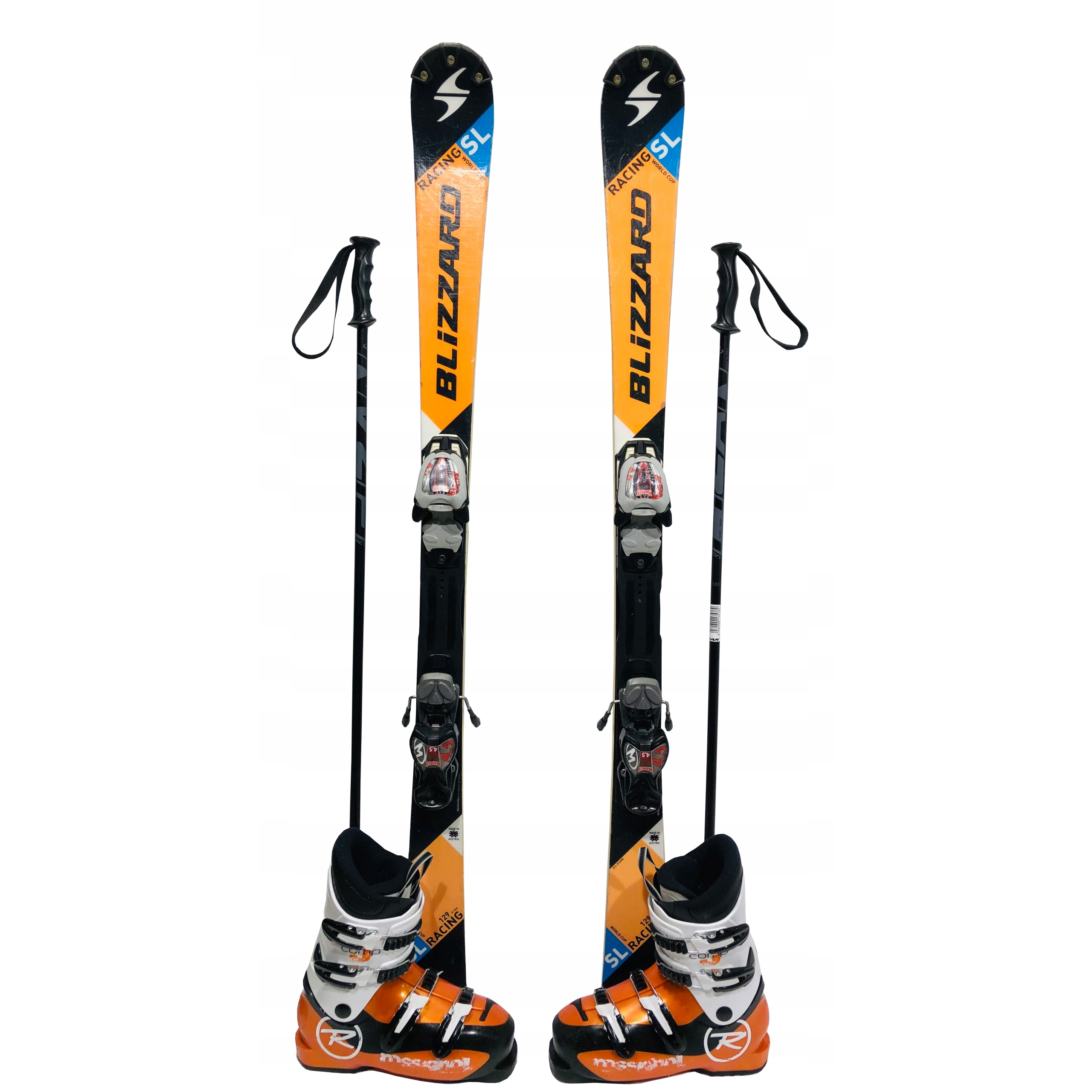 Zestaw narciarski - zjazdowy Carving  JUNIOR